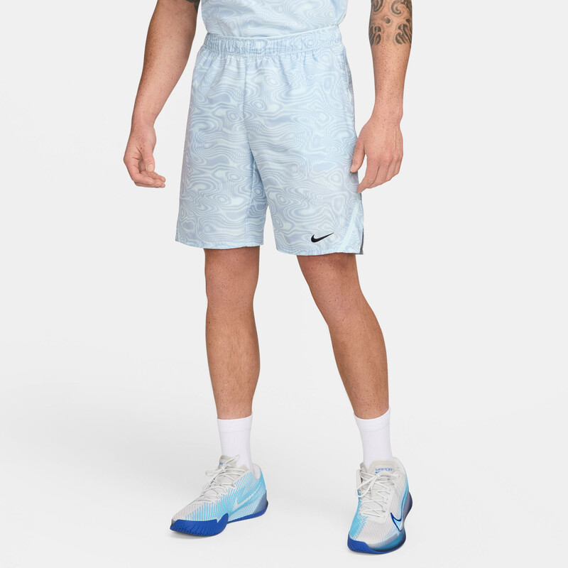 Nike Court Victory Printed 9" Short (M) (Glacier Blue)