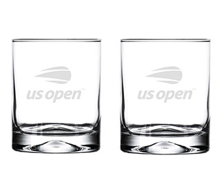 US Open 11 oz. Rocks Glasses (Set of 2)
