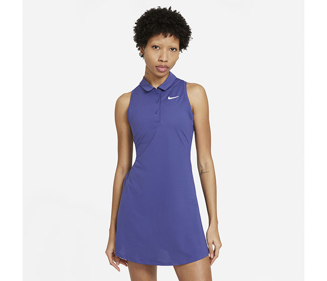 Nike Court Victory Polo Dress (W) (Dark Purple)