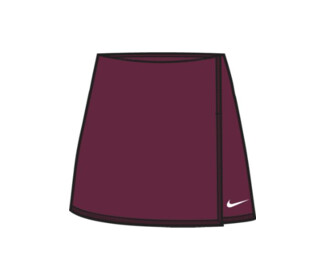 Nike Court Team Dri-FIT Victory Straight Skirt (W) (Maroon)